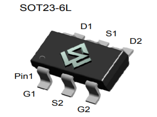 矽睿siwisemi无线充专用MOS管SWH4608B，低成本20V N+P功率管采用SO23-6L小型封装，节省元器件...