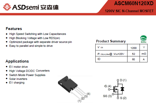 安森德MOS管ASCM60N120XD数据手册