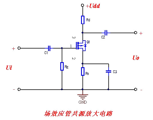 MOS管共源放大电路设计原理图